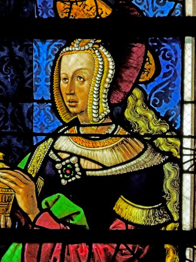 Window depicting Saint Mary Magdalene by French School